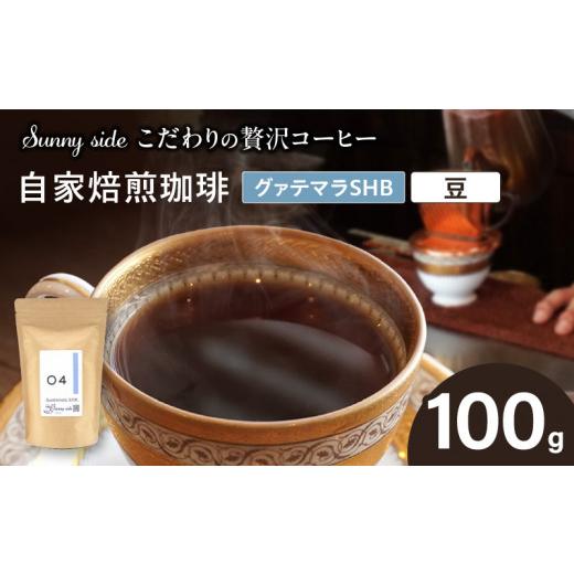 ふるさと納税 コーヒー コーヒー豆 愛知県 小牧市 こだわりの贅沢コーヒー 「Sunny side」の自家焙煎珈琲グァテマラSHB(100g)(豆のまま) 豆のまま