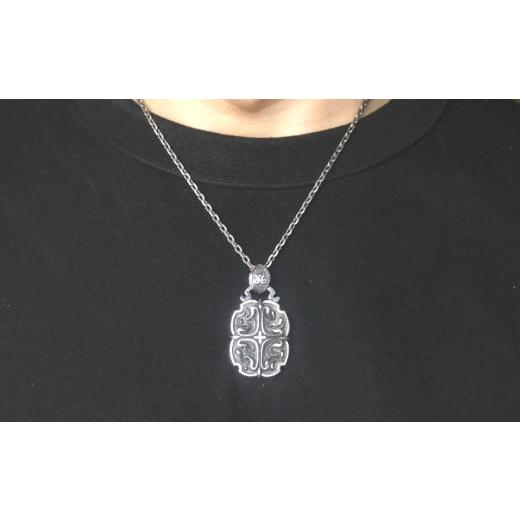 ふるさと納税 アクセサリー ペンダント 茨城県 常総市 Oval cross pendant オーバル クロス ペンダント ｜ ペンダント シルバーペンダント シルバー シルバー9…の画像