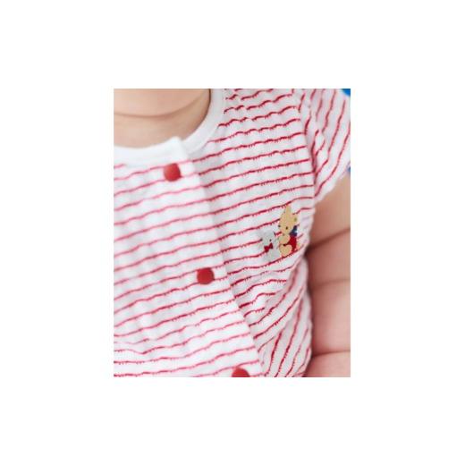 ふるさと納税 服 子ども 三重県 四日市市 袖付きロンパス ファミリア 70cm ピンク familiar ロンパス (150116) │綿100％ ロンパース コットン 日本製 子供服 …の画像