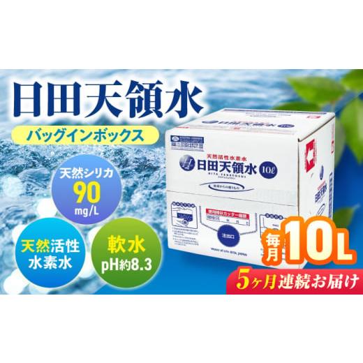 ふるさと納税 水・ミネラルウォーター 2.1L〜 大分県 日田市  全5回定期便 日田天領水 10L×1箱 飲料水 水 みず 備蓄 防災 天然水 天然 ミネラルウォーター み…_1