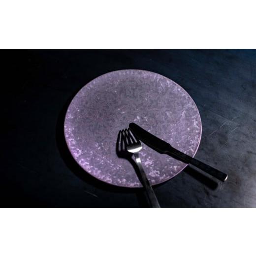 ふるさと納税 食器・グラス 皿 佐賀県 有田町  NYが認めた逸品 有田焼 麟 Lin 25cm 大皿 プレート 1枚 (Purple) パールの光が美しい高級感あるプレート 金照堂…の画像