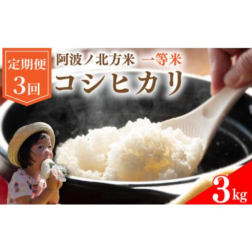 ふるさと納税 米 コシヒカリ 徳島県 阿波市 定期便 3kg × 3回 コシヒカリ 令和7年産 阿波ノ北方米 毎月 1回 1等 米 こめ ご飯 ごはん おにぎり 白米 精米 卵…
