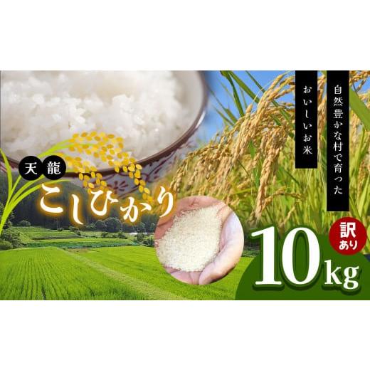 ふるさと納税 米 コシヒカリ 長野県 天龍村 先行予約 訳あり 令和8年産 こしひかり 白米 10kg 令和8年10月下旬より順次発送予定 天龍村 農家さん応援米 | 天龍…