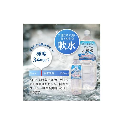 ふるさと納税 水・ミネラルウォーター 1L〜2L 山梨県 富士吉田市  12か月お届け 富士北麓のバナジウム天然水 2L 12本 防災 備蓄 防災グッズ 保存 ストック 山…の画像