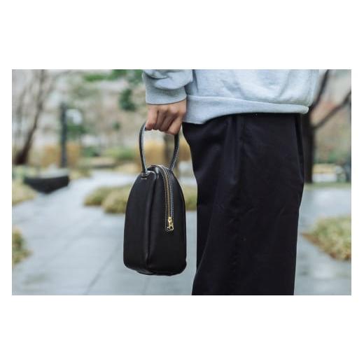 ふるさと納税 カバン 手提げ 奈良県 香芝市 グラブ革 ハンドバッグ ブラック|グラブ グローブ 野球 レザー バッグ 2656 ブラック