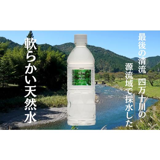 ふるさと納税 水・ミネラルウォーター 500mL〜999mL 高知県 中土佐町 四万十の純天然水 500ml × 24本 2箱セット ミネラルウォーター 天然水 ペットボトル 水 …の画像