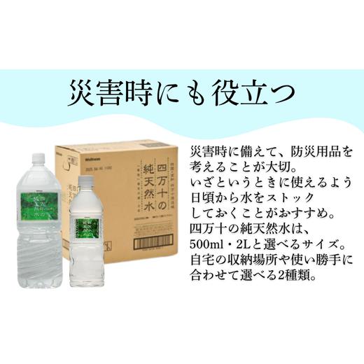 ふるさと納税 水・ミネラルウォーター 500mL〜999mL 高知県 中土佐町 四万十の純天然水 500ml × 24本 2箱セット ミネラルウォーター 天然水 ペットボトル 水 …の画像