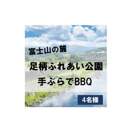 ふるさと納税 体験チケット 静岡県 小山町 足柄ふれあい公園 手ぶらで BBQ（4名様）│ バーべキュー 手ぶら 公園 利用券 体験チケット 体験型 静岡県 小山町の画像