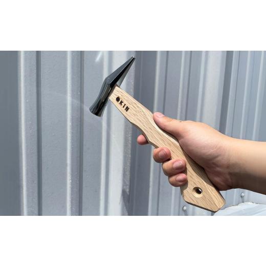 ふるさと納税 アウトドアグッズ 新潟県 三条市 先切玄能 ミラー 24 角蛇曲ショート 250mm ハンマー シルバー 金槌 とんかち 工具 握りやすい マルキン印 029S0…_2