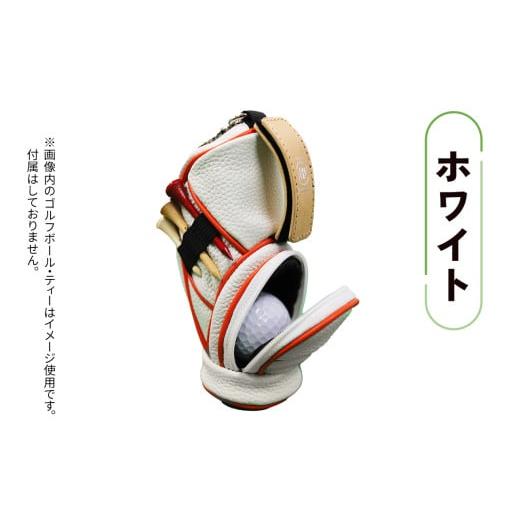 ふるさと納税 ゴルフグッズ バッグ・ケース 奈良県 香芝市 キャディーバッグ型ゴルフボールケース ホワイト|ケース ゴルフ ゴルフボールケース 革 キャディー…