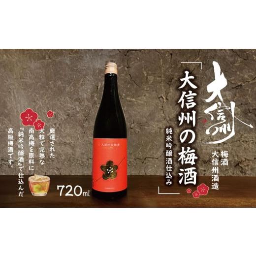 ふるさと納税 日本酒 純米吟醸酒 長野県 松本市 8月より順次発送 梅酒 大信州酒造「大信州の梅酒 純米吟醸酒仕込み」|ふるさと納税 酒 日本酒 飲料 ドリン…