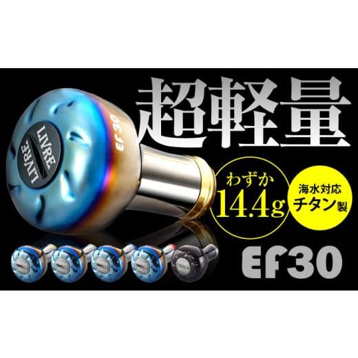 ふるさと納税 フィッシング リール 三重県 亀山市 ブラウン(IP)&チタン LIVRE EF30 亀山市/有限会社メガテック 釣り具 リールハンドル カスタムハンドル AM…