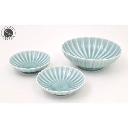 深川製磁　食器丸型浅皿　7枚　藍色 深川製磁食器丸型浅皿7枚藍色