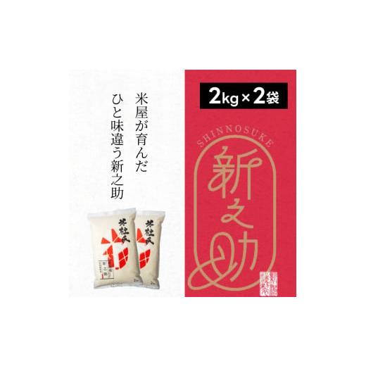 ふるさと納税 米 新潟県 阿賀野市 令和7年産新米 特別栽培米 新之助 4kg (2kg×2袋) 米杜氏 壱成 白米 精米 大粒 つや 光沢 弾力 芳醇 1H41016