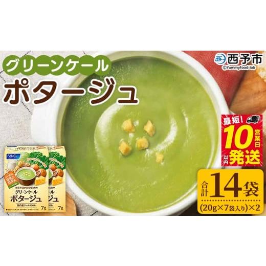 ふるさと納税 野菜類 加工品 愛媛県 西予市 グリーンケールポタージュ(20g×7袋入り)×2箱 野菜 個包装 計14袋 計280g 粉末 野菜の王様 健康 栄養 ケール …