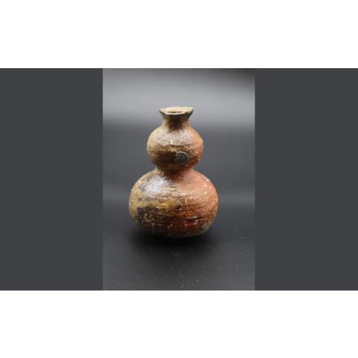ふるさと納税 陶磁器・漆器・ガラス 埼玉県 久喜市 お酒 酒器 瓢（ひさご）徳利・酒盃セット 限定1点限り （焼締、桐箱付) 現代茶陶展 受賞作家｜陶磁器 とっ…_6