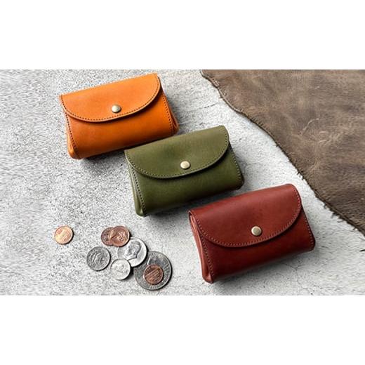 ふるさと納税 財布 岐阜県 美濃市   0432革財布 本革 ジャバラマチ ミニ財布 栃木レザー レザー財布 美濃市 グリーン グリーン