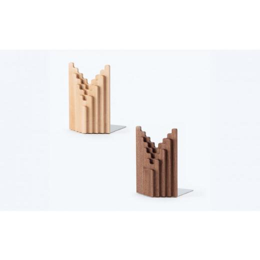 ふるさと納税 木工品・竹工品 北海道 旭川市 旭川家具 コサイン ブックエンドTORIDE(M) メープル_03525の画像