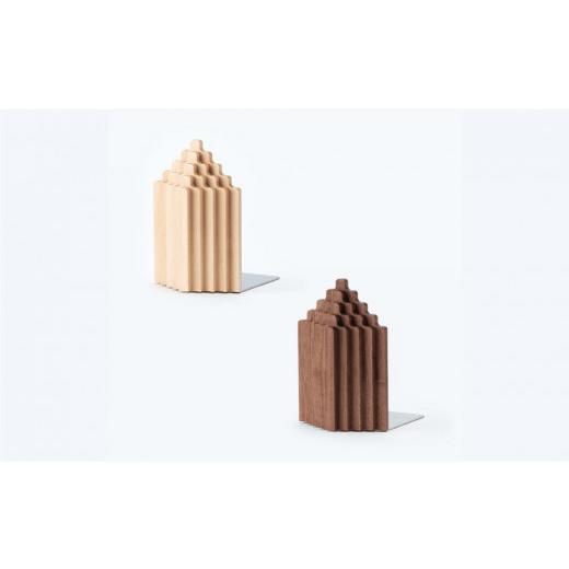 ふるさと納税 木工品・竹工品 北海道 旭川市 旭川家具 コサイン ブックエンドTORIDE(A) メープル_03529の画像