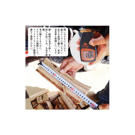 ふるさと納税 アウトドアグッズ 新潟県 新発田市 薪 18~20kg 箱 ミックス まき 木 楢 桜 ナラ サクラ 木材 楢材 桜材 堅木 薪ストーブ キャンプ サウナ アウト…_3