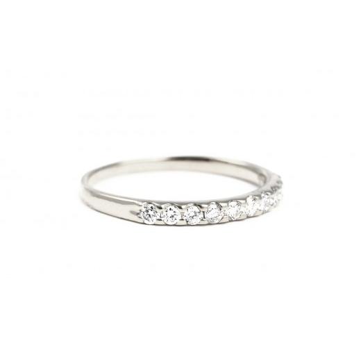 ふるさと納税 アクセサリー リング 山梨県 大月市 ピンキー　エタニティリング　0.18CT　Ｒ3996DI-P　プラチナ サイズ：1号〜9号（0.5号刻み対応可） プラチナの画像