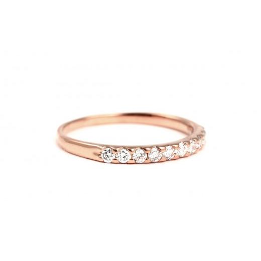 ふるさと納税 アクセサリー リング 山梨県 大月市 ピンキー　エタニティリング　0.18CT　Ｒ3996DI-R　ピンクゴールド サイズ：1号〜9号（0.5号刻み対応可） ピ…の画像