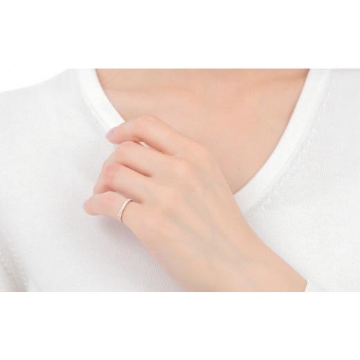 ふるさと納税 アクセサリー リング 山梨県 大月市 ピンキー　エタニティリング　0.18CT　Ｒ3996DI-R　ピンクゴールド サイズ：1号〜9号（0.5号刻み対応可） ピ…の画像