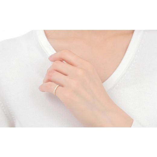 ふるさと納税 アクセサリー リング 山梨県 大月市 ピンキー　エタニティリング　0.18CT　Ｒ3996DI-Y　イエローゴールド サイズ：1号〜9号（0.5号刻み対応可） …の画像