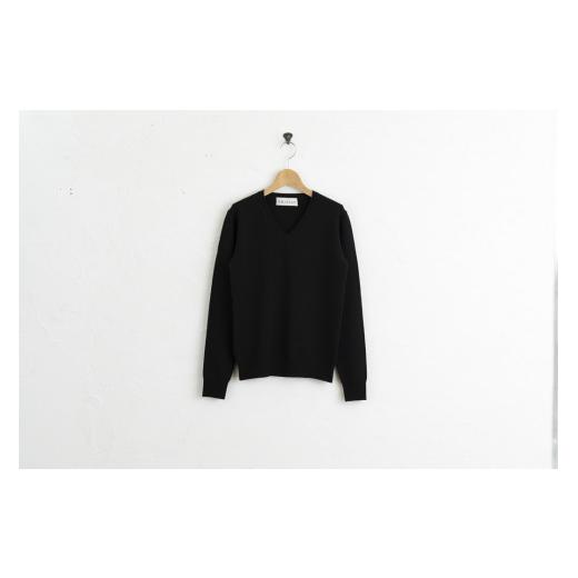 ふるさと納税 服 男 宮城県 加美町 Vネックプルオーバー 度詰(コゲチャ)男性用サイズ:M(42) 白田のカシミヤ コゲチャ M(42) サイズ