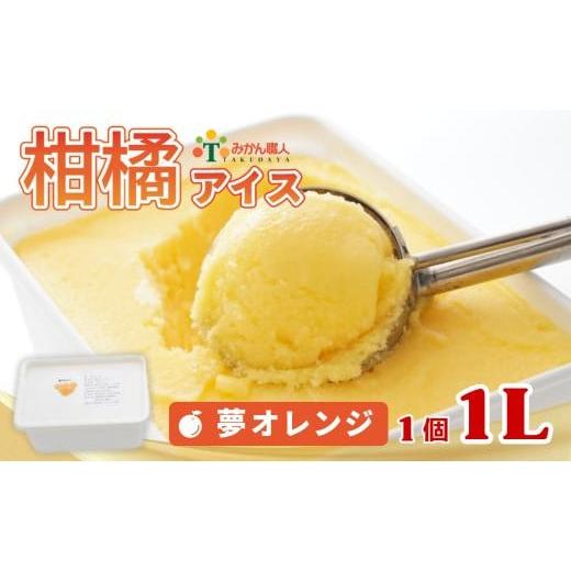 ふるさと納税 菓子 アイス 愛媛県 愛南町 柑橘アイス 1L (1個1L) 夢オレンジ 少量 お試し 冷凍 みかん 旬 農家直送 特産品 さっぱり 大人 旨味 アイス ジェラ…