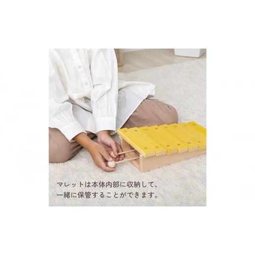 ふるさと納税 木工品・竹工品 静岡県 浜松市 ステップ・シロフォン 木琴おもちゃ 階段状木琴おもちゃ 楽器おもちゃ STEP XYLOPHONE もっきん 木琴 No.53…の画像