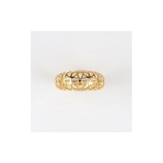 ふるさと納税 アクセサリー リング 山梨県 甲府市 [ 甲府ジュエリー ] サイズ:10号 K18 フラワー 透かし模様 リング 27252 サイズ:10号