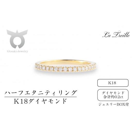 ふるさと納税 アクセサリー リング 山梨県 大月市 サイズ:16号 ダイヤ ハーフエタニティリング サイズ:16号