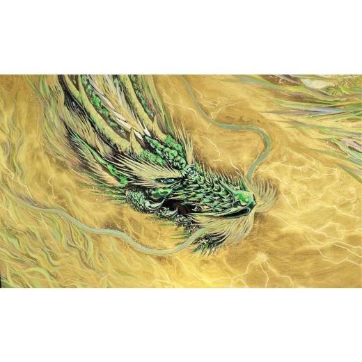 手描きドラゴンアート B4サイズ 木製フレーム付き 【公式通販】