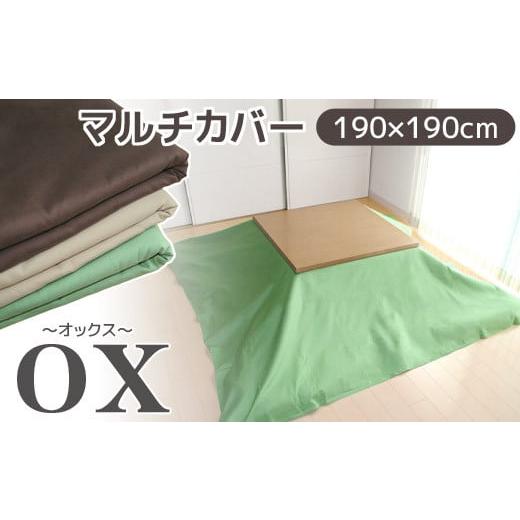 ふるさと納税 雑貨・日用品 愛知県 蒲郡市 G0586 マルチカバーオックス 190×190cm テーブルクロス ソファカバー こたつ上掛け:配送情報備考 グリーン …