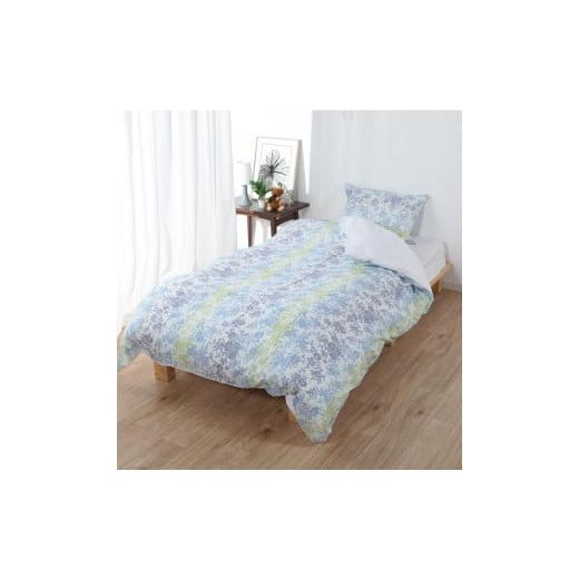 ふるさと納税 タオル・寝具 愛知県 蒲郡市 G0582 三河産 綿100%和晒し 120本ガーゼ掛けふとんカバー:配送情報備考 コンビブルー コンビブルー