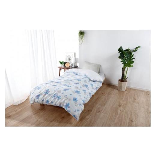 ふるさと納税 タオル・寝具 愛知県 蒲郡市 G0578 三河産 綿100% 120本ガーゼ毛布カバー:配送情報備考 コスモブルー コスモブルー