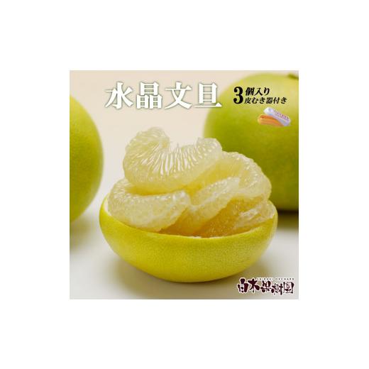 ふるさと納税 みかん・柑橘類 高知県 土佐市 先行予約 水晶文旦 柑橘皮むき器付き 約1.2kg Lサイズ (3個入り)[2026年10月上旬〜11月上旬頃発送] / 文旦 …