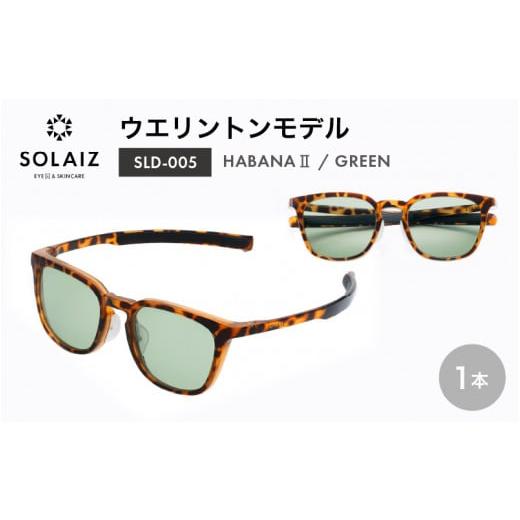 ふるさと納税 雑貨・日用品 福井県 坂井市 アイケア 目元のスキンケアができるアイウェア『SOLAIZ』シャープなウエリントンモデル SLD-005 HABANA 2/GREENレ…
