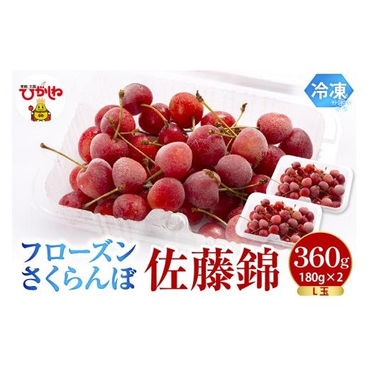 ふるさと納税 果物類 さくらんぼ 山形県 東根市 フローズンさくらんぼ 「佐藤錦」 L玉 180g入×2P 有限会社佐藤錦 提供 hi029-037 180g×2パック