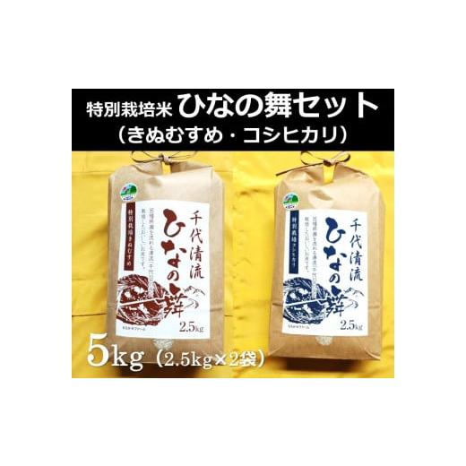 ふるさと納税 米 きぬむすめ 鳥取県 鳥取市 特別栽培米 ひなの舞セット ( コシヒカリ2.5kg×1袋・きぬむすめ2.5kg×1袋 )