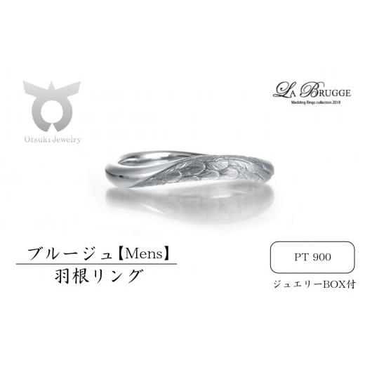 ふるさと納税 アクセサリー リング 山梨県 大月市 サイズ:11号) ブルージュの羽根リング メンズ サイズ:11号