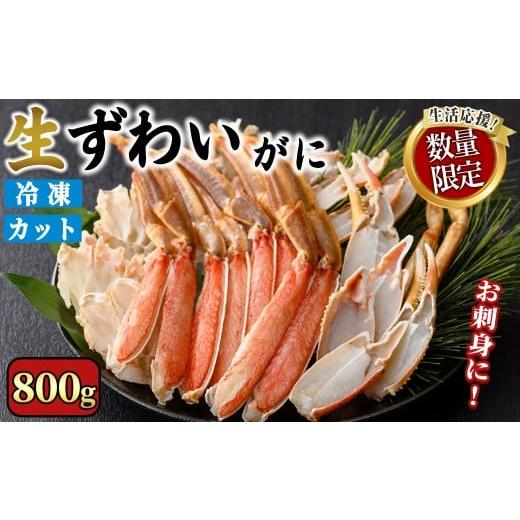 ふるさと納税 カニ ずわいガニ 鳥取県 境港市 期間限定・数量限定 生ずわいがにカット(生食可)(800g/総重量約1kg)寄附額改定 sm-CS006-A-Z オーク 800g(総重…
