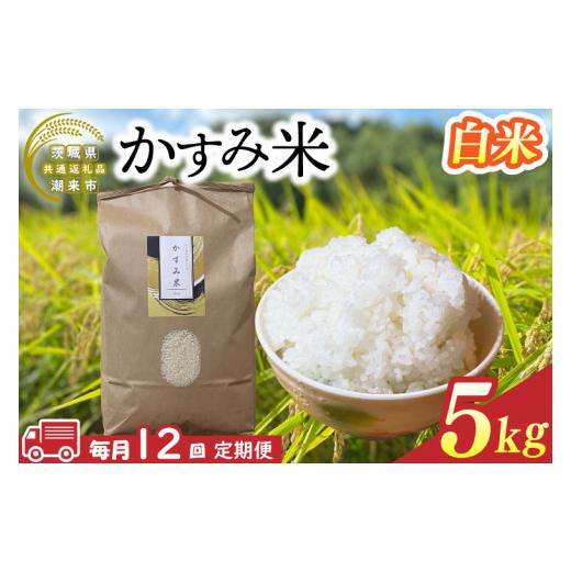 ふるさと納税 米 茨城県 行方市 先行予約 2026年9月末より順次発送開始 茨城県共通返礼品/潮来市 12ヶ月定期便 栽培期間中出来るだけ農薬を減らしたかすみ米…
