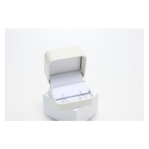 ふるさと納税 アクセサリー ピアス 三重県 鳥羽市  ?島屋選定品 世古真珠　あこや真珠 6mm K18WGピアス（TA-2290）の画像
