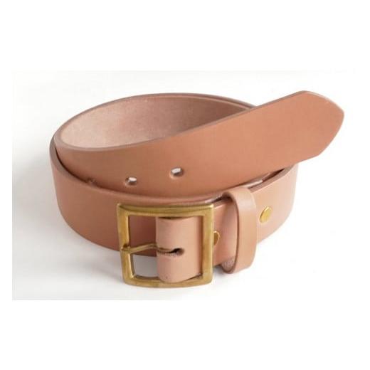 ふるさと納税 ファッション 岡山県 真庭市 star-8.E STREET LEATHER グレージングベンズ 4cm幅 極厚レザーベルト ナチュラル(36インチ 91.5cm) 36インチ 91.5…