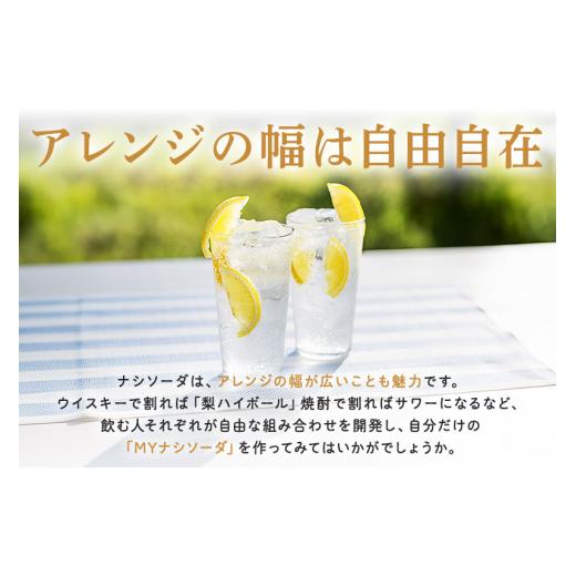 ふるさと納税 炭酸飲料 ソーダ水 宮城県 利府町  利府梨のソーダ ナシソーダ（飲みきりサイズ）340ml×24本セット_6