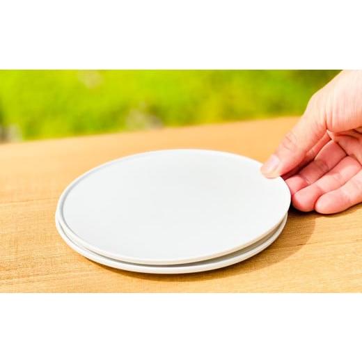 ふるさと納税 食器・グラス 皿 佐賀県 有田町 有田焼 シンプルモダンプレート 2枚セット 白マット あや千 食器 器 うつわ おしゃれ 取り皿 パン皿 デザート皿 …_4