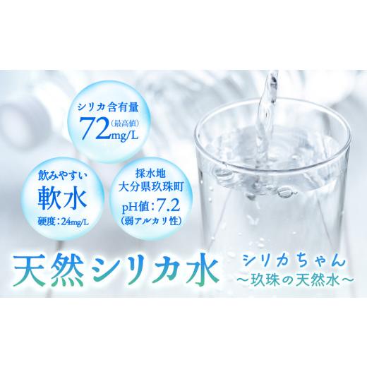 ふるさと納税 水・ミネラルウォーター 500mL〜999mL 大分県 玖珠町  定期便 天然シリカ天然水 525ml × 40本 3ヶ月 シリカちゃん〜玖珠の天然水〜 天然水 シリ…の画像