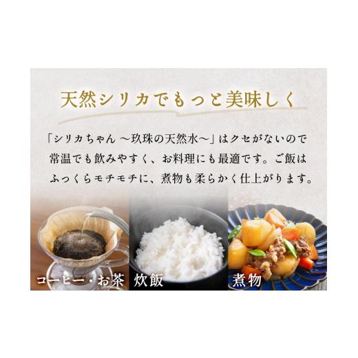 ふるさと納税 水・ミネラルウォーター 500mL〜999mL 大分県 玖珠町  定期便 天然シリカ天然水 525ml × 40本 3ヶ月 シリカちゃん〜玖珠の天然水〜 天然水 シリ…の画像